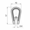 Osłona krawędzi zbrojona z EPDM 2-4mm (50m)